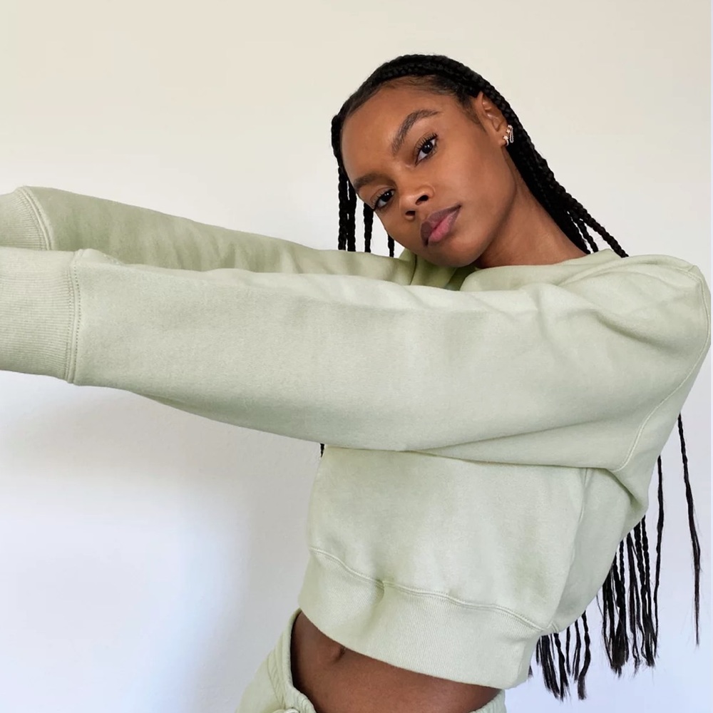 tna cozy fleece perfect shrunken sweatshirt